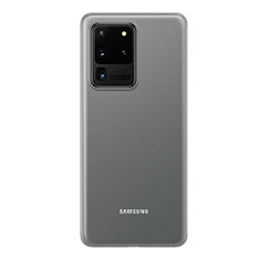 Handyhülle Hülle Ultra Dünn Schutzhülle Tasche Durchsichtig Transparent Matt H01 für Samsung Galaxy S20 Ultra Weiß
