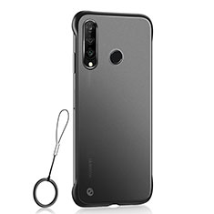 Handyhülle Hülle Ultra Dünn Schutzhülle Tasche Durchsichtig Transparent Matt H05 für Huawei P30 Lite XL Schwarz