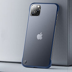 Handyhülle Hülle Ultra Dünn Schutzhülle Tasche Durchsichtig Transparent Matt U01 für Apple iPhone 11 Pro Blau