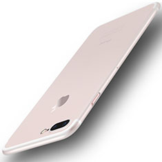 Handyhülle Hülle Ultra Dünn Schutzhülle Tasche Durchsichtig Transparent Matt U01 für Apple iPhone 7 Plus Weiß