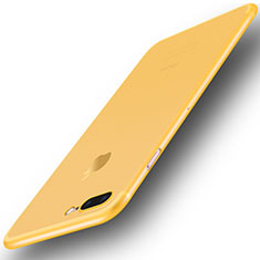 Handyhülle Hülle Ultra Dünn Schutzhülle Tasche Durchsichtig Transparent Matt U01 für Apple iPhone 8 Plus Gelb