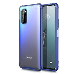 Handyhülle Hülle Ultra Dünn Schutzhülle Tasche Durchsichtig Transparent Matt U01 für Huawei Honor V30 5G Blau