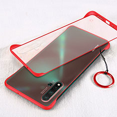 Handyhülle Hülle Ultra Dünn Schutzhülle Tasche Durchsichtig Transparent Matt U01 für Huawei Nova 5 Pro Rot