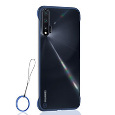Handyhülle Hülle Ultra Dünn Schutzhülle Tasche Durchsichtig Transparent Matt U01 für Huawei Nova 6 Blau