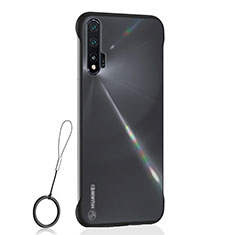 Handyhülle Hülle Ultra Dünn Schutzhülle Tasche Durchsichtig Transparent Matt U01 für Huawei Nova 6 Schwarz