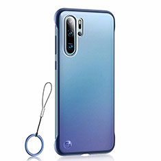 Handyhülle Hülle Ultra Dünn Schutzhülle Tasche Durchsichtig Transparent Matt U01 für Huawei P30 Pro Blau