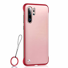 Handyhülle Hülle Ultra Dünn Schutzhülle Tasche Durchsichtig Transparent Matt U01 für Huawei P30 Pro New Edition Rot