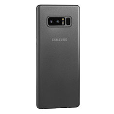 Handyhülle Hülle Ultra Dünn Schutzhülle Tasche Durchsichtig Transparent Matt U01 für Samsung Galaxy Note 8 Duos N950F Grau