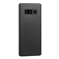 Handyhülle Hülle Ultra Dünn Schutzhülle Tasche Durchsichtig Transparent Matt U01 für Samsung Galaxy Note 8 Duos N950F Schwarz