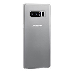 Handyhülle Hülle Ultra Dünn Schutzhülle Tasche Durchsichtig Transparent Matt U01 für Samsung Galaxy Note 8 Duos N950F Weiß