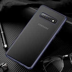 Handyhülle Hülle Ultra Dünn Schutzhülle Tasche Durchsichtig Transparent Matt U01 für Samsung Galaxy S10 5G Blau