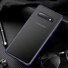 Handyhülle Hülle Ultra Dünn Schutzhülle Tasche Durchsichtig Transparent Matt U01 für Samsung Galaxy S10 Blau