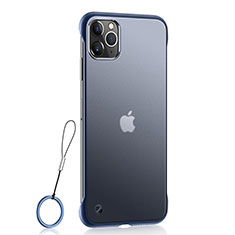 Handyhülle Hülle Ultra Dünn Schutzhülle Tasche Durchsichtig Transparent Matt U02 für Apple iPhone 11 Pro Max Blau