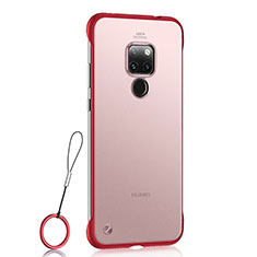 Handyhülle Hülle Ultra Dünn Schutzhülle Tasche Durchsichtig Transparent Matt U03 für Huawei Mate 20 Rot