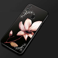 Handyhülle Silikon Hülle Gummi Schutzhülle Blumen für Huawei Honor V10 Lite Rosa