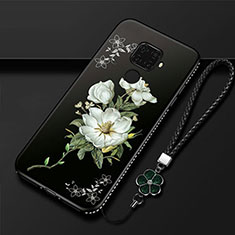 Handyhülle Silikon Hülle Gummi Schutzhülle Blumen für Huawei Mate 30 Lite Weiß