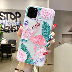 Handyhülle Silikon Hülle Gummi Schutzhülle Blumen H10 für Apple iPhone 11 Pro Max Grün