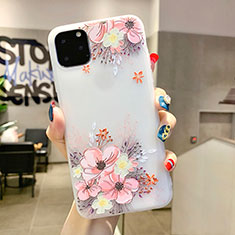 Handyhülle Silikon Hülle Gummi Schutzhülle Blumen H11 für Apple iPhone 11 Pro Rosa