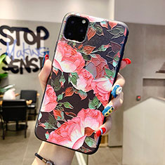 Handyhülle Silikon Hülle Gummi Schutzhülle Blumen H12 für Apple iPhone 11 Pro Max Rosa