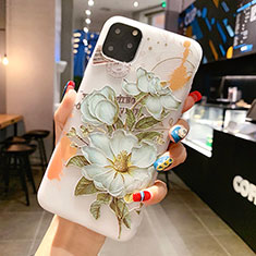 Handyhülle Silikon Hülle Gummi Schutzhülle Blumen H15 für Apple iPhone 11 Pro Grün