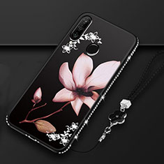 Handyhülle Silikon Hülle Gummi Schutzhülle Blumen K01 für Huawei Nova 4e Plusfarbig