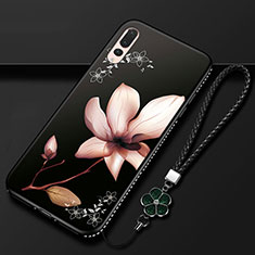 Handyhülle Silikon Hülle Gummi Schutzhülle Blumen K01 für Huawei P20 Pro Plusfarbig