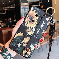 Handyhülle Silikon Hülle Gummi Schutzhülle Flexible Blumen für Huawei Mate 40 Gelb