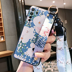 Handyhülle Silikon Hülle Gummi Schutzhülle Flexible Blumen für Huawei Nova 7 SE 5G Bunt