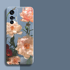 Handyhülle Silikon Hülle Gummi Schutzhülle Flexible Blumen für Vivo X70 5G Plusfarbig