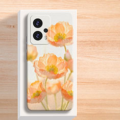 Handyhülle Silikon Hülle Gummi Schutzhülle Flexible Blumen für Xiaomi Redmi Note 11T Pro+ Plus 5G Gelb