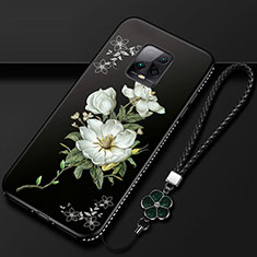 Handyhülle Silikon Hülle Gummi Schutzhülle Flexible Blumen S01 für Xiaomi Redmi 10X Pro 5G Weiß
