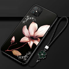 Handyhülle Silikon Hülle Gummi Schutzhülle Flexible Blumen S03 für Huawei Nova 8 SE 5G Braun