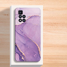 Handyhülle Silikon Hülle Gummi Schutzhülle Flexible Modisch Muster für Xiaomi Redmi Note 11 5G Violett