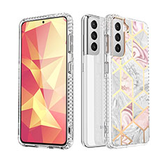 Handyhülle Silikon Hülle Gummi Schutzhülle Flexible Modisch Muster S03 für Samsung Galaxy S22 5G Plusfarbig