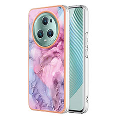 Handyhülle Silikon Hülle Gummi Schutzhülle Flexible Modisch Muster Y01B für Huawei Honor Magic5 Pro 5G Pink