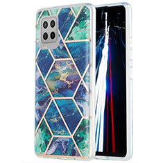 Handyhülle Silikon Hülle Gummi Schutzhülle Flexible Modisch Muster Y01B für Samsung Galaxy A42 5G Nachtgrün