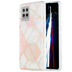 Handyhülle Silikon Hülle Gummi Schutzhülle Flexible Modisch Muster Y01B für Samsung Galaxy A42 5G Rosa