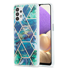 Handyhülle Silikon Hülle Gummi Schutzhülle Flexible Modisch Muster Y01B für Samsung Galaxy M32 5G Nachtgrün