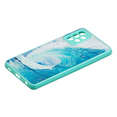 Handyhülle Silikon Hülle Gummi Schutzhülle Flexible Modisch Muster Y01X für Samsung Galaxy A72 5G Grün