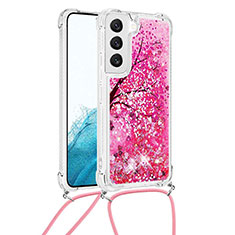 Handyhülle Silikon Hülle Gummi Schutzhülle Flexible Modisch Muster Y02B für Samsung Galaxy S22 5G Pink