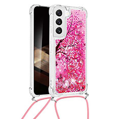 Handyhülle Silikon Hülle Gummi Schutzhülle Flexible Modisch Muster Y02B für Samsung Galaxy S24 Plus 5G Pink