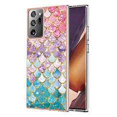 Handyhülle Silikon Hülle Gummi Schutzhülle Flexible Modisch Muster Y03B für Samsung Galaxy Note 20 Ultra 5G Bunt