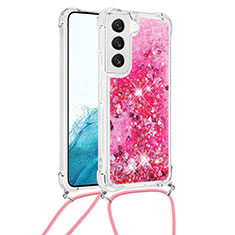 Handyhülle Silikon Hülle Gummi Schutzhülle Flexible Modisch Muster Y03B für Samsung Galaxy S22 5G Pink