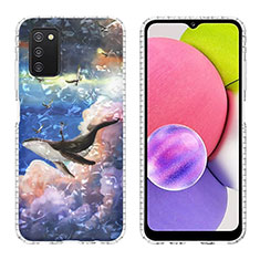 Handyhülle Silikon Hülle Gummi Schutzhülle Flexible Modisch Muster Y04B für Samsung Galaxy A02s Plusfarbig