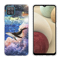 Handyhülle Silikon Hülle Gummi Schutzhülle Flexible Modisch Muster Y04B für Samsung Galaxy A12 Plusfarbig