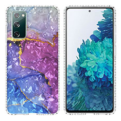 Handyhülle Silikon Hülle Gummi Schutzhülle Flexible Modisch Muster Y04B für Samsung Galaxy S20 FE (2022) 5G Violett