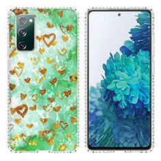 Handyhülle Silikon Hülle Gummi Schutzhülle Flexible Modisch Muster Y04B für Samsung Galaxy S20 FE 5G Minzgrün