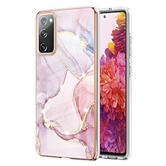 Handyhülle Silikon Hülle Gummi Schutzhülle Flexible Modisch Muster Y05B für Samsung Galaxy S20 FE 5G Rosa