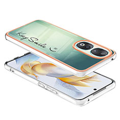 Handyhülle Silikon Hülle Gummi Schutzhülle Flexible Modisch Muster YB8 für Huawei Honor 90 5G Grün