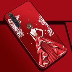 Handyhülle Silikon Hülle Gummi Schutzhülle Flexible Motiv Kleid Mädchen S01 für Realme X3 SuperZoom Plusfarbig